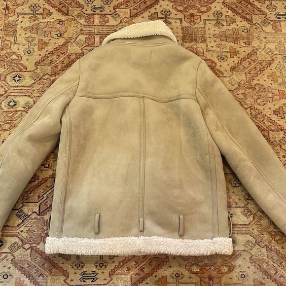 Zara textured biker jacket medium - Picture 8 of 8